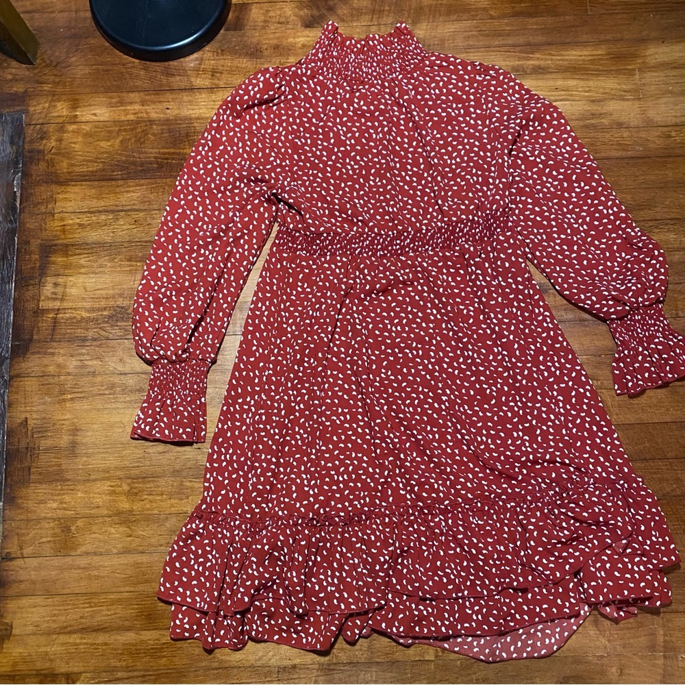 Red and white Dress Women’s medium